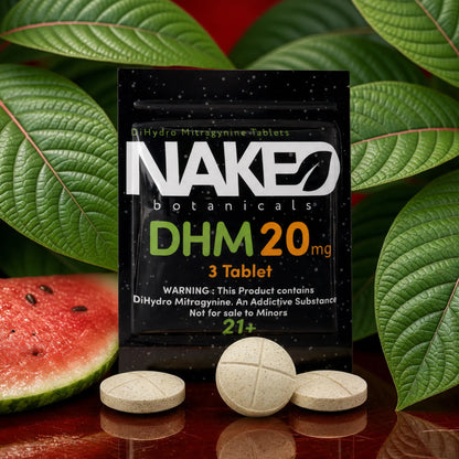 Naked DHM (Di-Hydro Mitragynine) 20mg Tablets